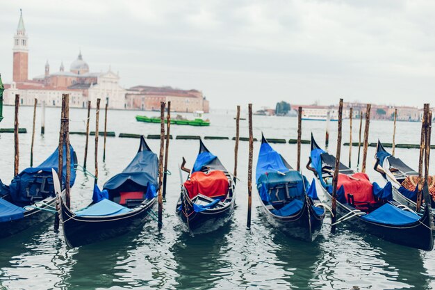 Foto vistas panorámicas de venecia italia en un día soleado