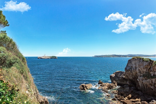 Vistas de la península en Santander España