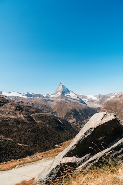 vistas del pico Matterhorn en Zermatt, Suiza.