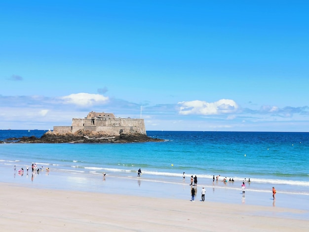 Vistas de Saint Malo en la Bretaña francesa