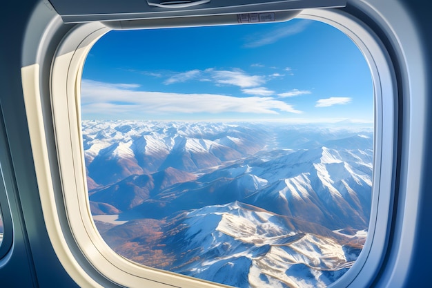 vistas desde las ventanas del avión Cloud Nine Destaca la belleza de las nubes esponjosas y vibrantes vistas desde arriba