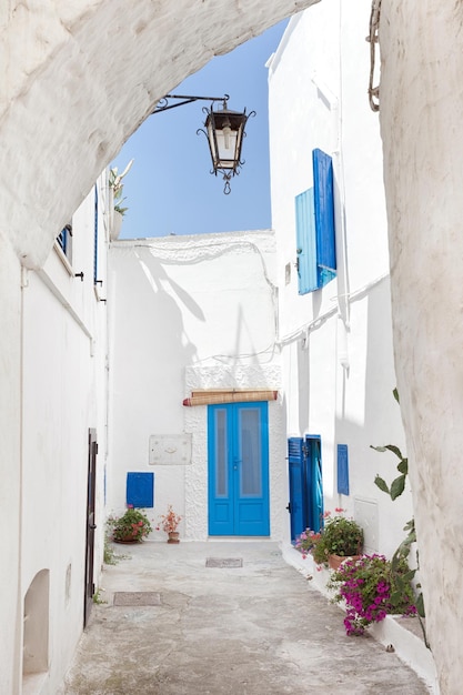 Vistazo de Ostuni Puglia Italia