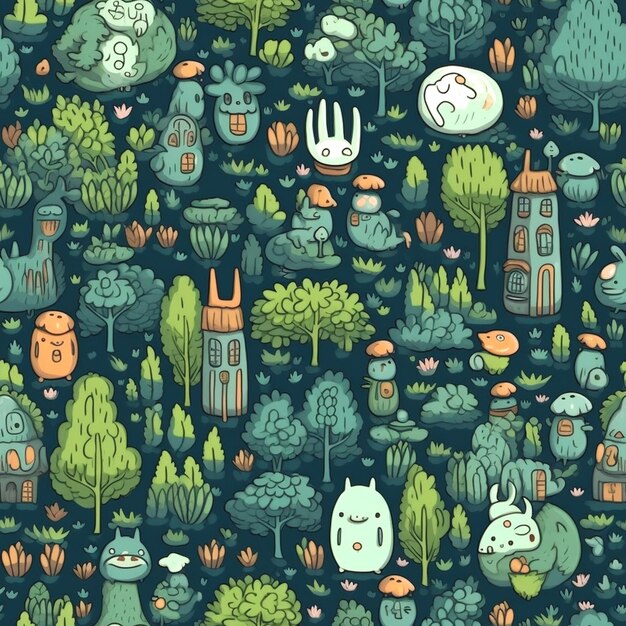 visual da floresta