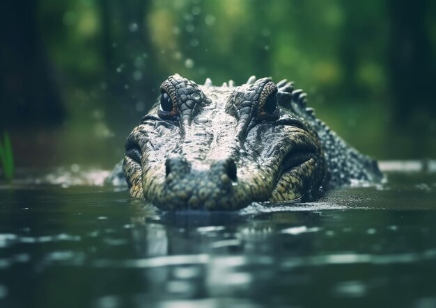 Foto visual de crocodilo