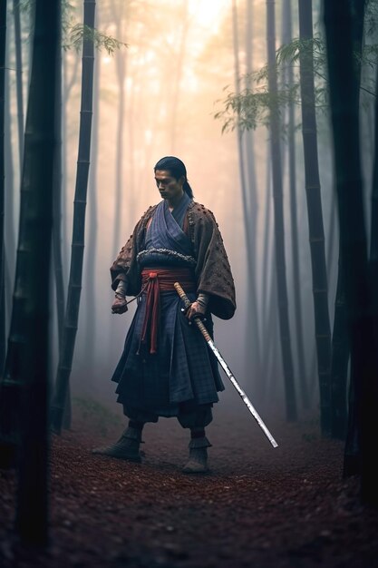 Foto visual de samurai