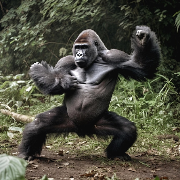 Foto visual do gorila