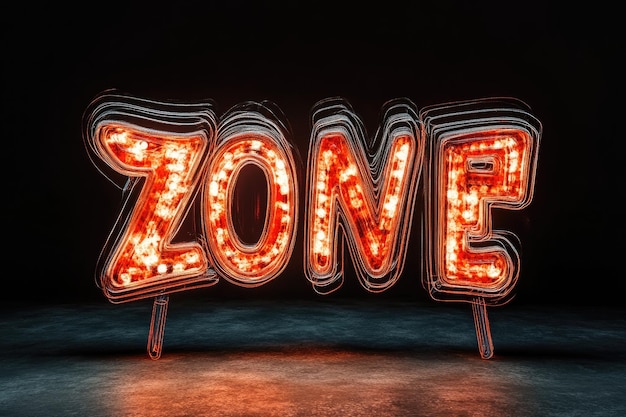Visual impecable de la zona de juego Texto estilo de dibujos animados Efecto de texto editable Alto detalle 8K