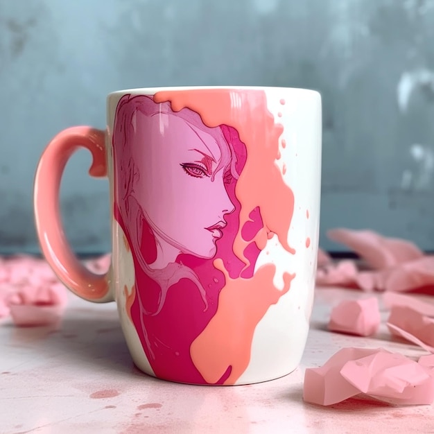 visual de la taza de café