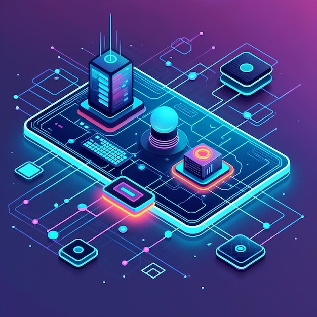 Visualisierung von digitalen Technologie-Netzwerken
