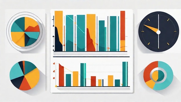 Foto visualización de datos para decisiones informadas