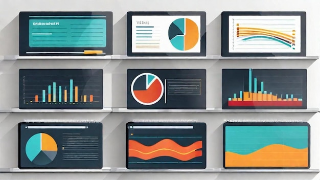 Foto visualización de datos esclarecedora para la educación