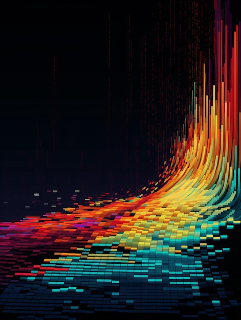 Foto visualización de datos en tiempo real