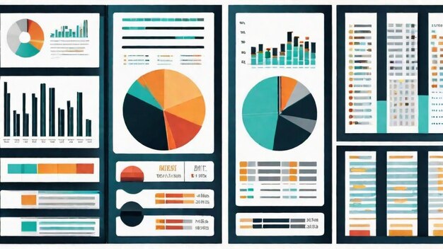 Foto visualización de datos a través de infografías