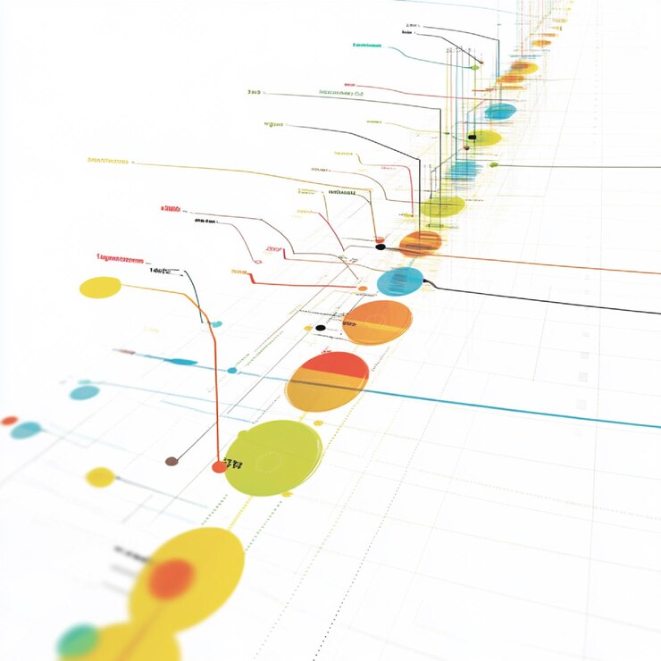 Foto visualización de la línea de tiempo del proyecto generada por ia con rutas críticas