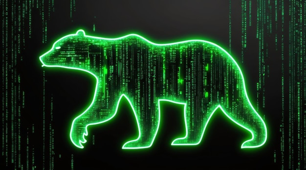 Visualización de la matriz de datos Bear en el espacio gráfico digital