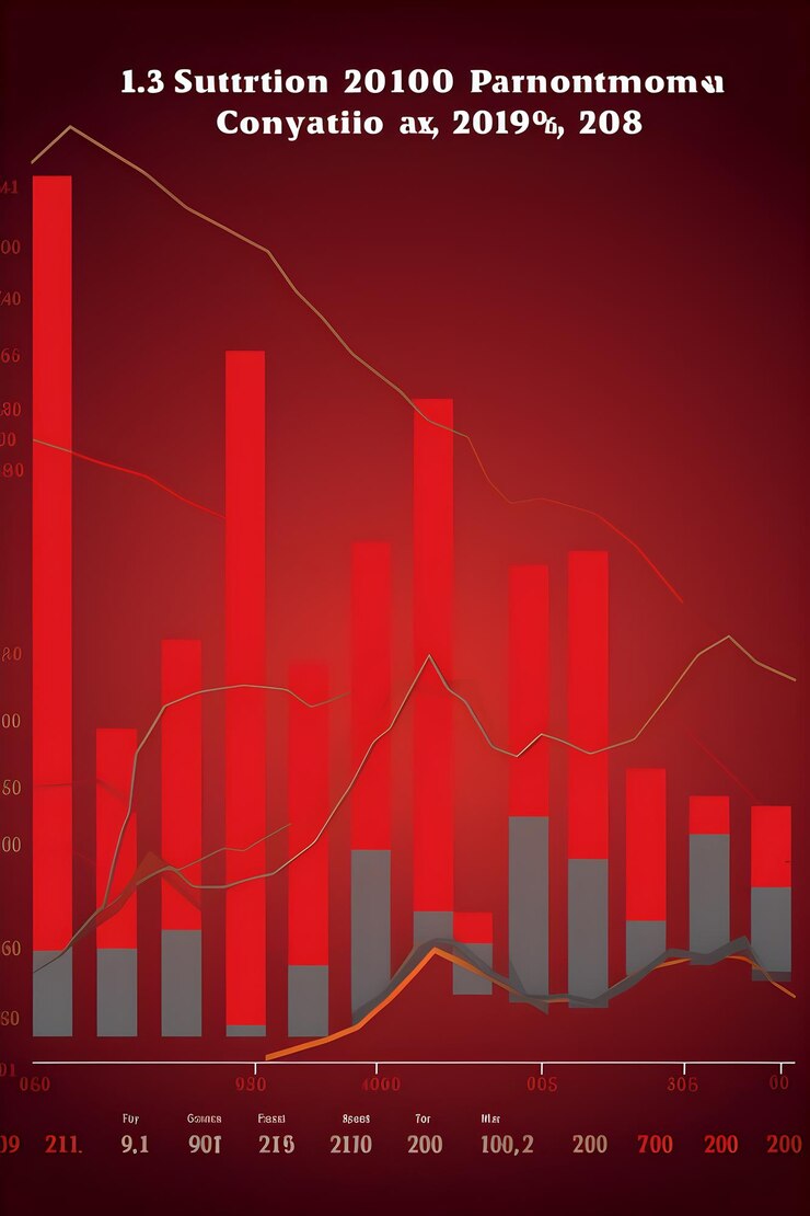 Foto visualización perspicaz de las tendencias de la inflación creciente del ipc desde 2010 hasta la actualidad