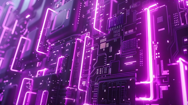 Visualización de la tecnología futurista que conecta las redes en un diseño de ciberespacio
