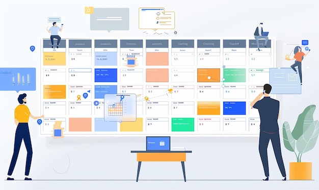 visuell ansprechender Display-Marketingplan