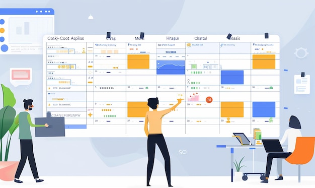 visuell ansprechender Display-Marketingplan
