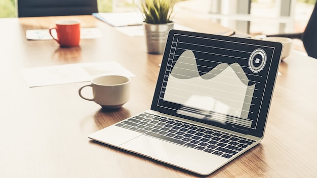 Visuelle Datenanalysetechnologie für Unternehmen durch kreative Computersoftware