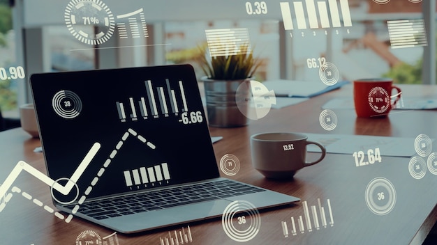 Visuelle Datenanalysetechnologie für Unternehmen durch kreative Computersoftware