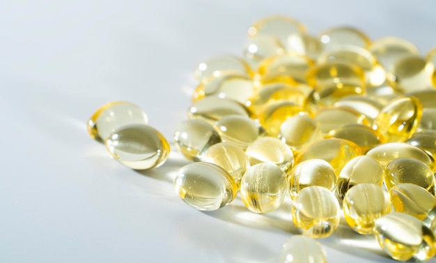 Vitamin D Omega 3 Omega 6 Nahrungsergänzungsmittel Ölgefülltes Fischöl Vitamin A Vitamin E Leinsamenöl