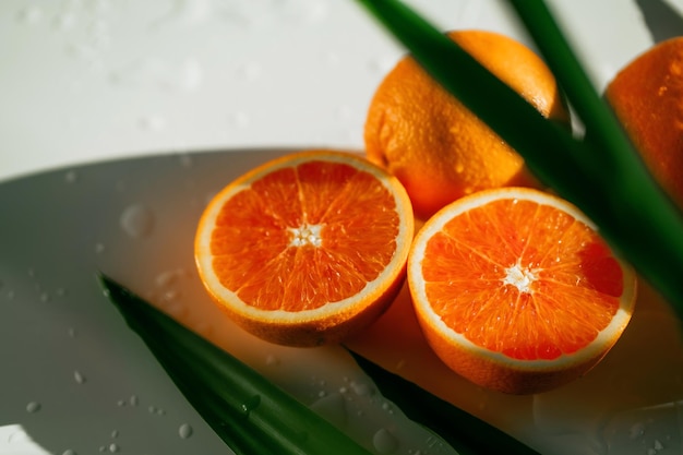 Vitamina C viva real Laranjas vermelhas Comida vegetariana Estilo de vida saudável Comida saudável