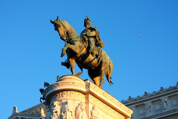 Vittorio Emanuele Die Piazza Venezia in Rom Italien