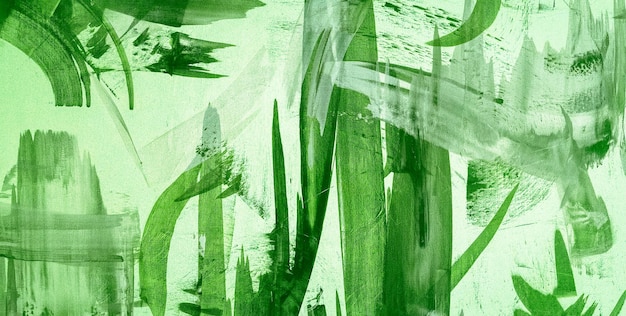 Viva expresión artística verde con patrones abstractos