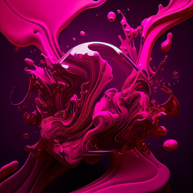 Viva Magenta Hintergrund abstrakte Flüssigkeit flüssige Tapete rosa und lila Farbe