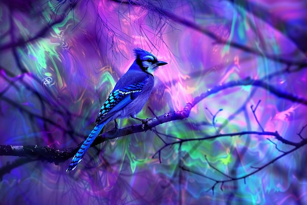 Vivid Velvet Blue Jay Splendor revelado