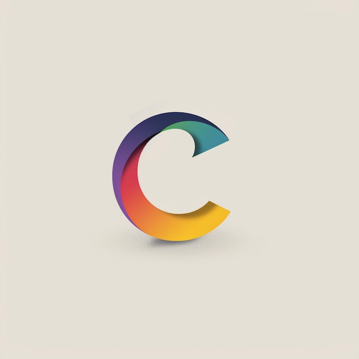 Foto vivo logotipo minimalista de una sola letra en fondo blanco