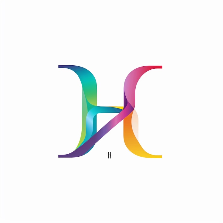 Foto vivo logotipo minimalista de una sola letra en fondo blanco