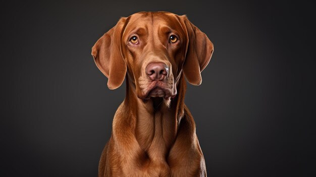 Vizsla em estúdio profissional