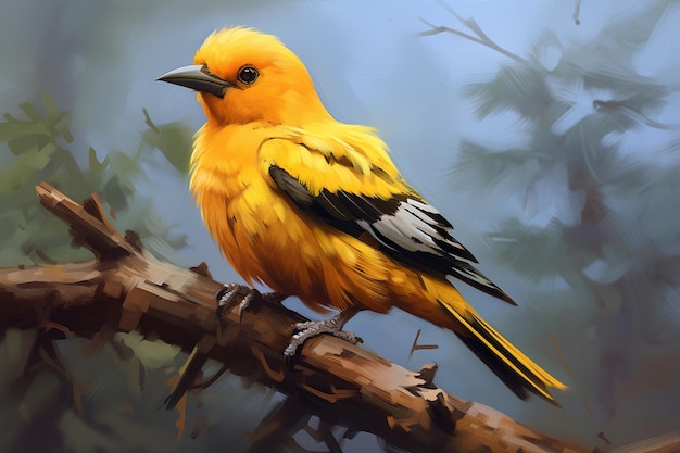 Vogel eurasischer goldener Oriole