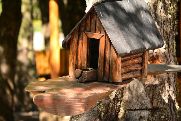 Foto vogelhaus aus holz