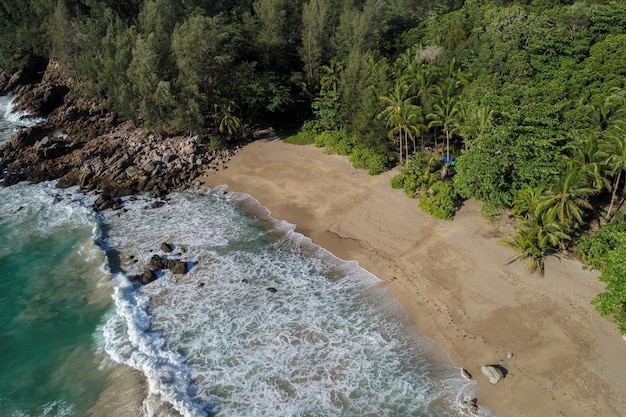 Vogelperspektivestrand von Thailand