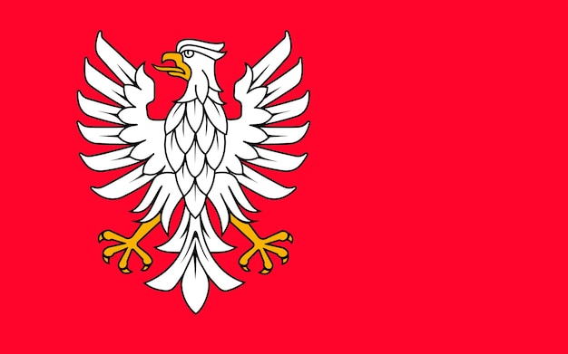 Voivodato Mazowieckie La bandera nacional de la República de Polonia y el símbolo de la prefectura