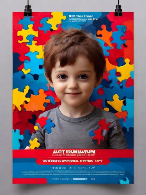 Foto volante para el día mundial de concienciación sobre el autismo