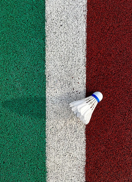 Volante de tenis en el estadio