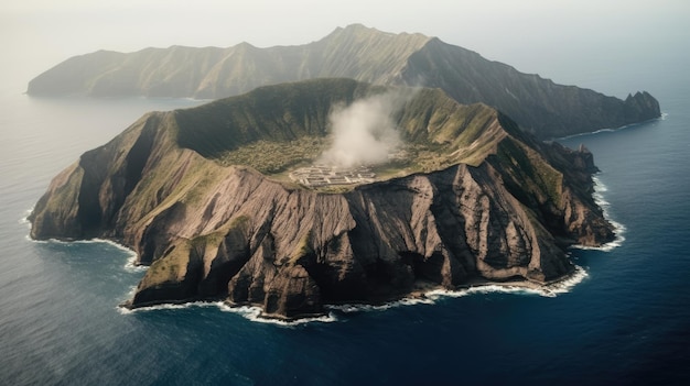 volcán aogashima japón