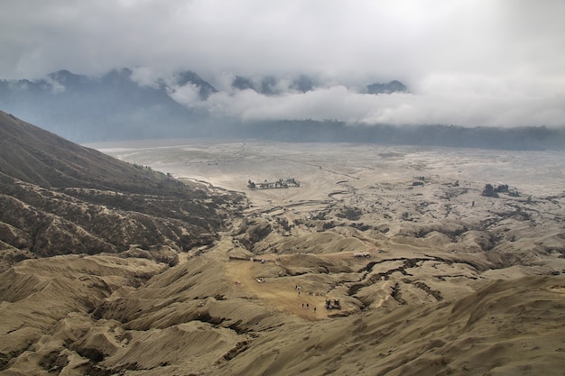 Volcán Bromo en la isla de Java, Indonesia