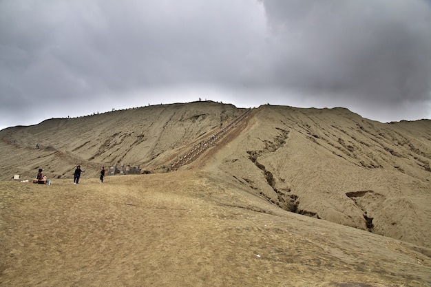 Volcán Bromo en la isla de Java, Indonesia