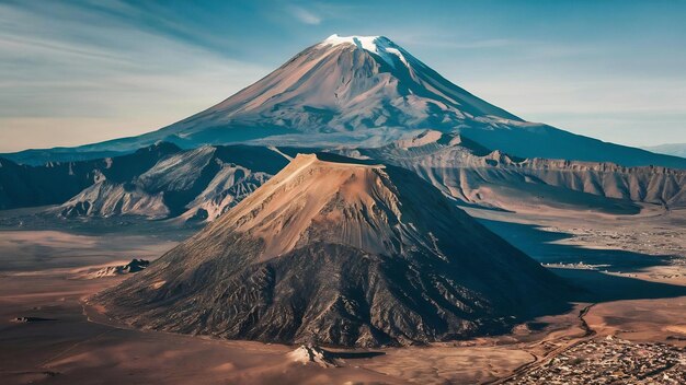 Foto el volcán misti en arequipa en perú