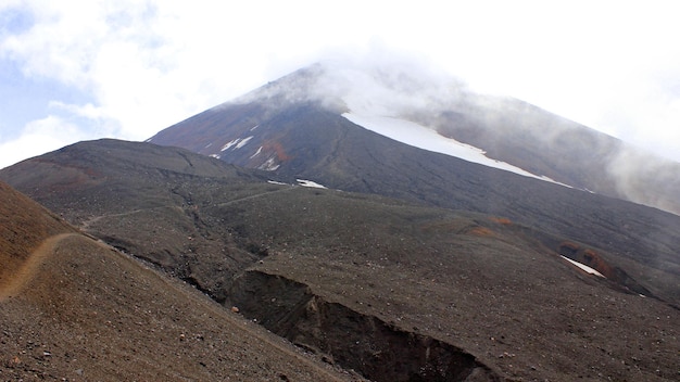 Volcán Mutnovsky en Rusia en Kamchatka