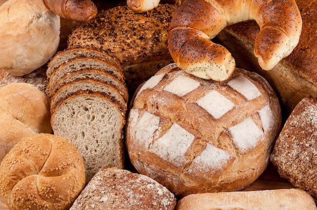 Vollbild von Brot im Laden