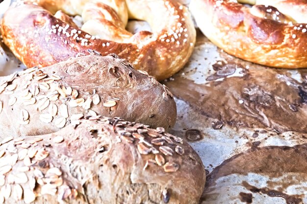 Vollbild von Brot zum Verkauf