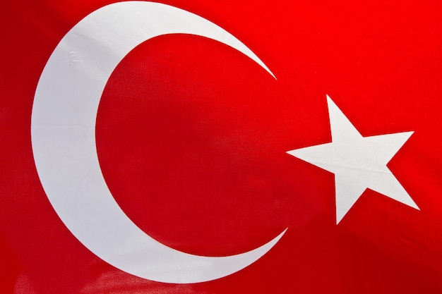 Vollbild von der türkischen Flagge