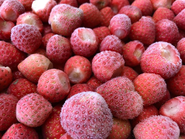 Foto vollbild von erdbeeren