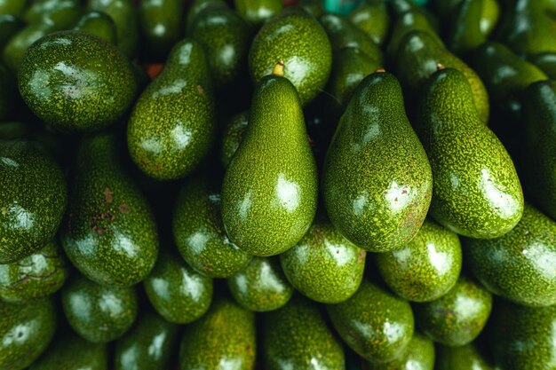 Vollbild von Früchten zum Verkauf auf dem Markt